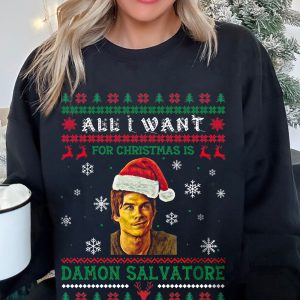 Damon Salvatore – All I want for this Christmas sweatshirt