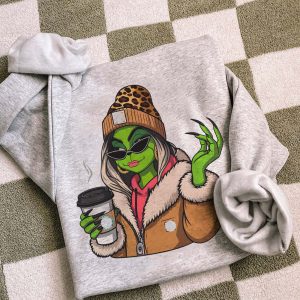 Girl Boujee Grinch Starbucks sweatshirt