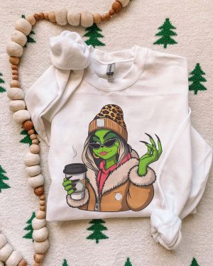 Girl Boujee Grinch Starbucks sweatshirt