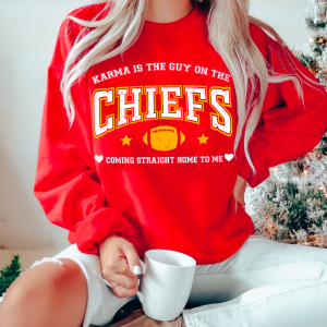 Karma Is The Guy On The Chiefs Sweatshirt