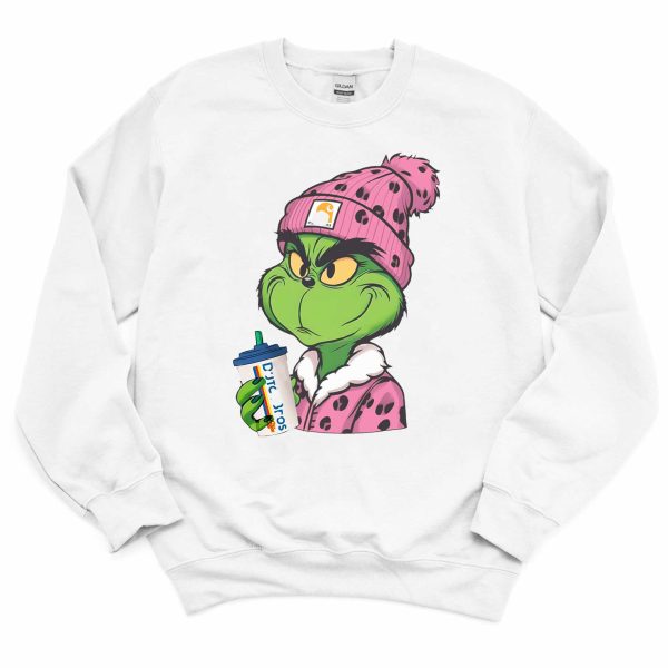 Boujee Grinch Dutch Bros sweatshirt
