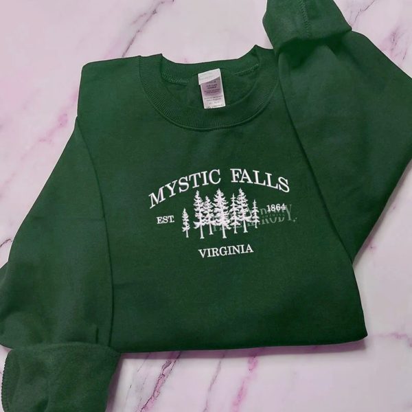 Mystic Falls – Embroidered Sweatshirt