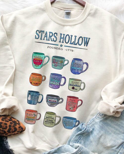 Stars Hollow cups version Sweatshirt