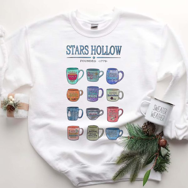 Stars Hollow cups version sweatshirt