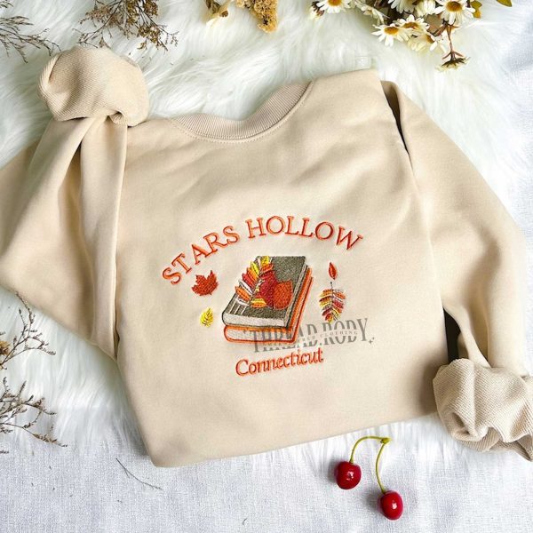 Stars Hollow Connecticut 2 – Embroidered Sweatshirt