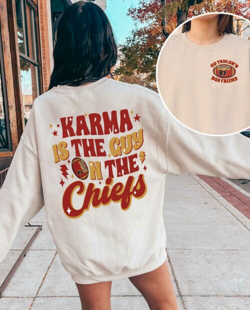 Karma is the guy on the Chiefs Sweathirt Karma is the guy on the Chiefs Sweathirt