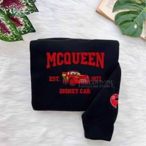 MC Queen and Sally –  Cars Embroidered Sweatshirt