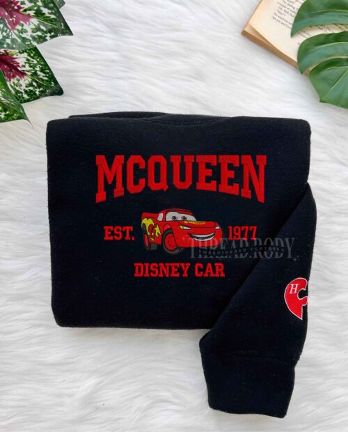 MC Queen and Sally –  Cars Embroidered Sweatshirt