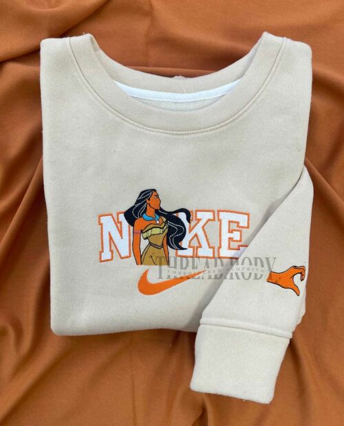 Pocahontas and Captain John Smith Embroidered Sweatshirt