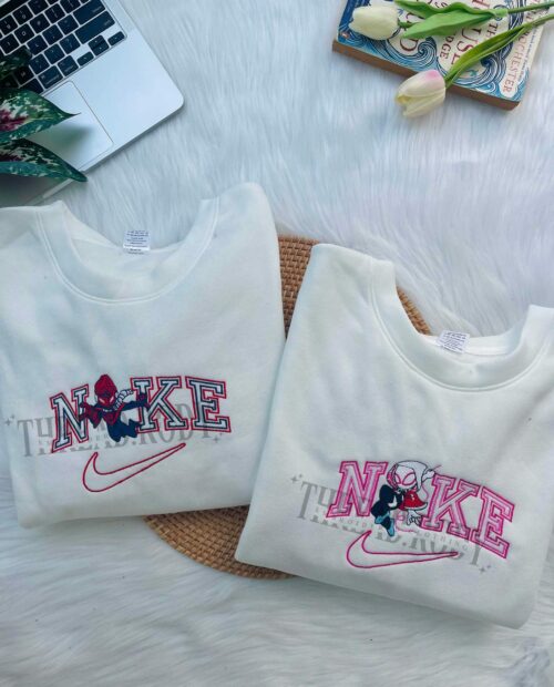 Spiderman and Gwen – Spider Man Embroidered Sweatshirt