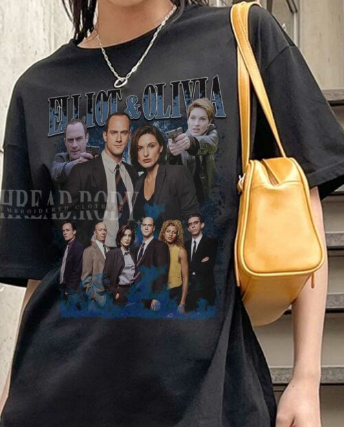 Vintage Elliot Stabler and Olivia Benson Shirt Vintage Elliot Stabler and Olivia Benson Shirt