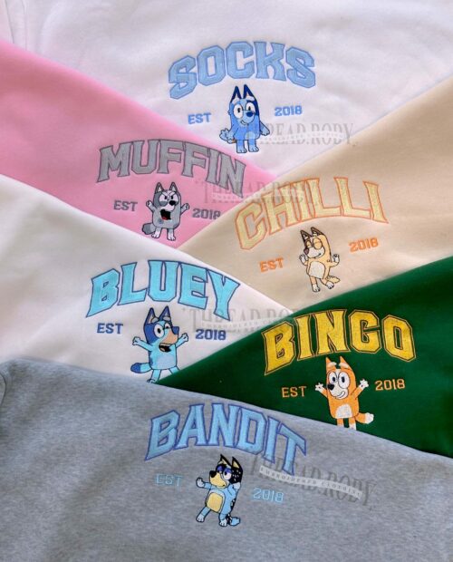 Bluey Embroidered Sweatshirt