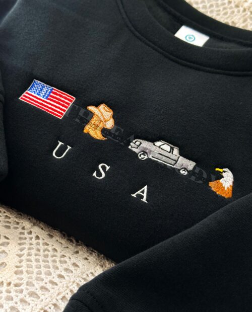USA Embroidered Sweatshirt