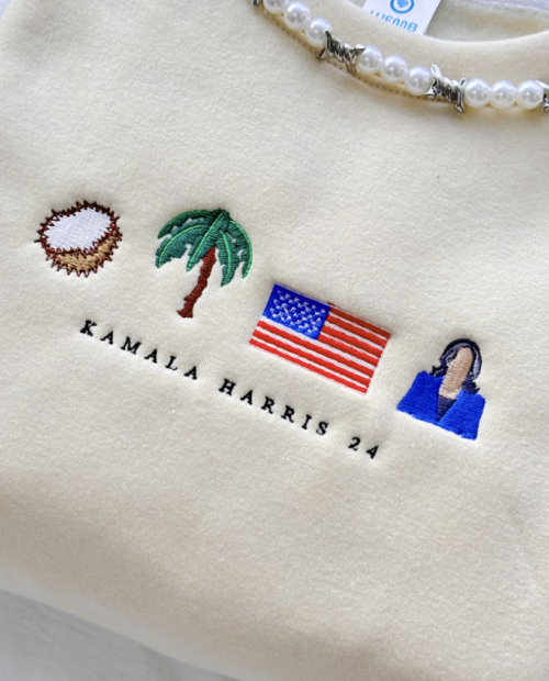 Kamala Harris Embroidered Sweatshirt