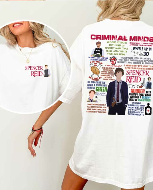 Dr Spencer Reid lines Shirt