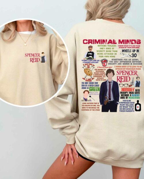 Dr Spencer Reid lines Shirt