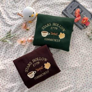 Stars Hollow Connecticut 1779 Embroidered Sweatshirt