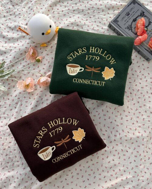 Stars Hollow Connecticut 1779 Embroidered Sweatshirt