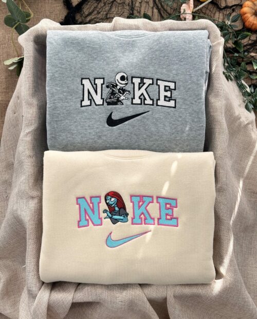 Jack and Sally –  Embroidered Sweatshirt