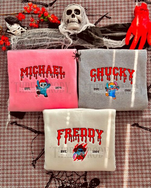 Stitch horror–  Embroidered Sweatshirt