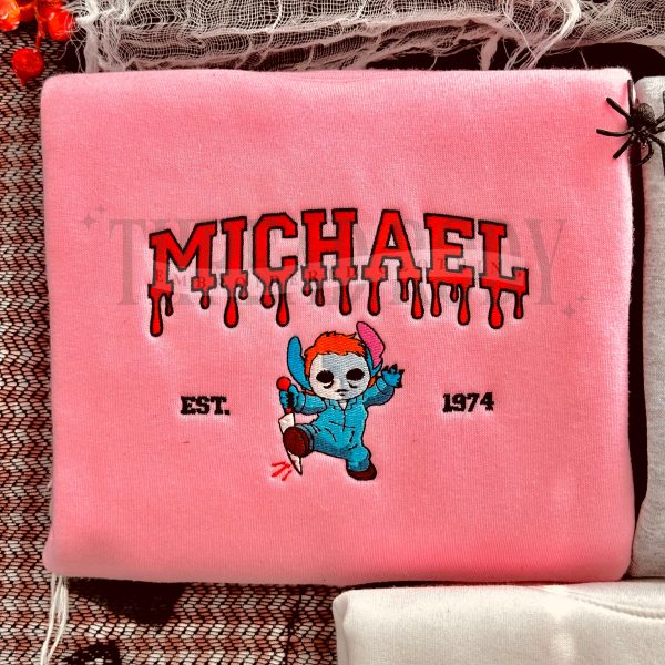 Stitch horror–  Embroidered Sweatshirt