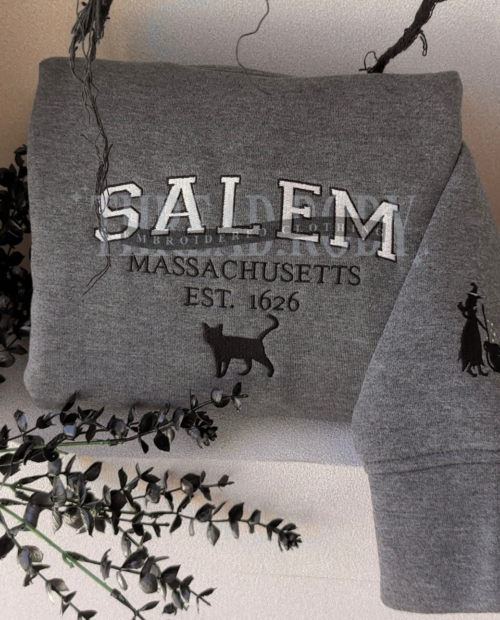 Salem Massachusetts – Embroidered Sweatshirt Salem Massachusetts – Embroidered Sweatshirt