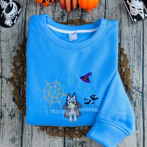 Bluey and Bingo Halloween –  Embroidered Sweatshirt