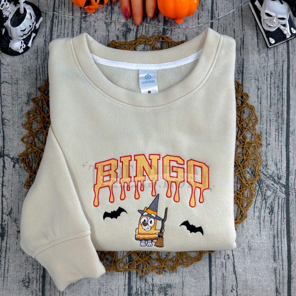 Bluey and Bingo Halloween –  Embroidered Sweatshirt