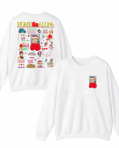 Home Alone Quotes (2 side) – Sweatshirt