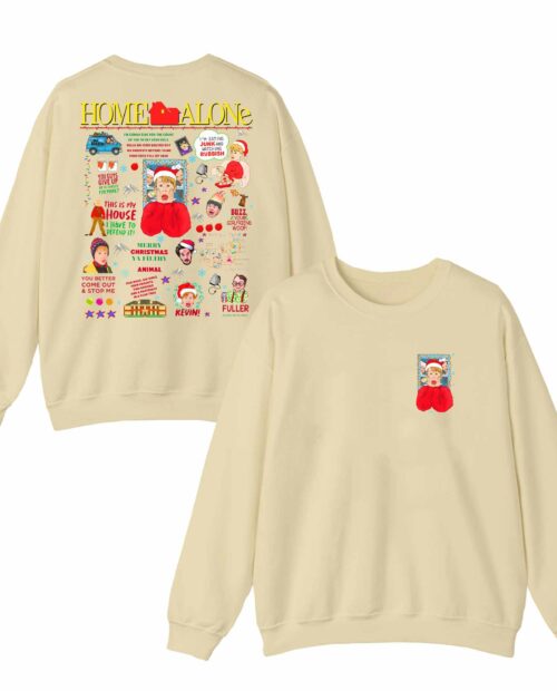Home Alone Quotes (2 side) – Sweatshirt