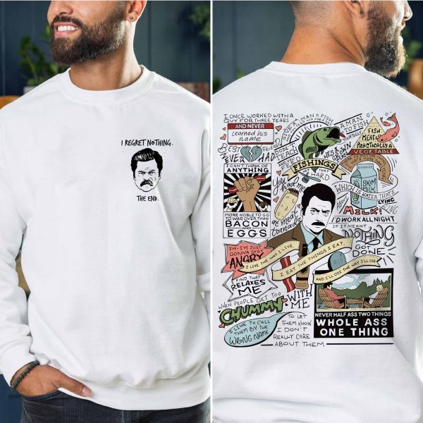 Ron Swanson Quotes (2 side) – Sweatshirt