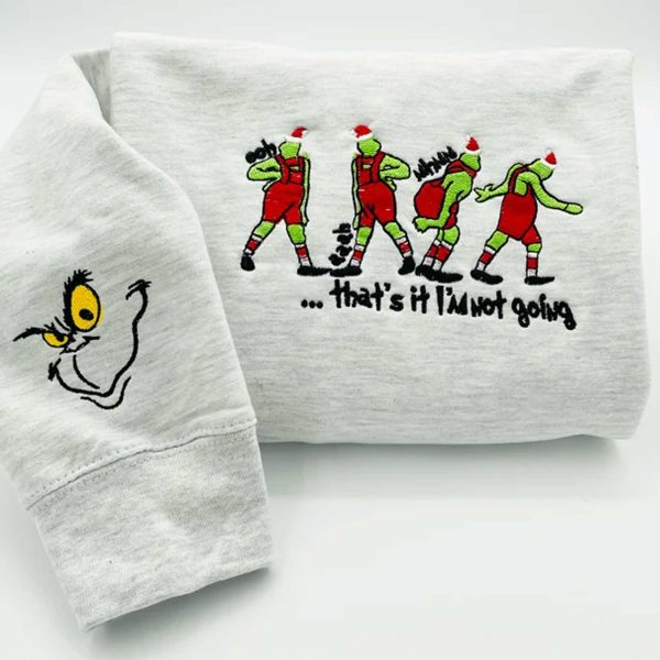 Grinch Embroidered Sweatshirt