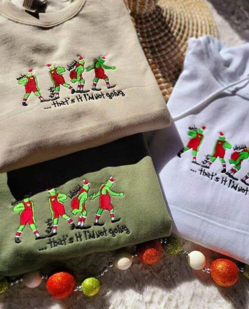 Grinch Embroidered Sweatshirt