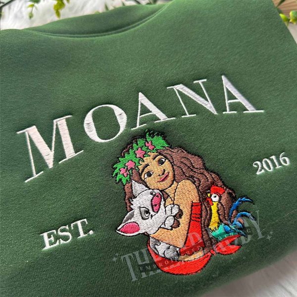 Moana Embroidered Sweatshirt