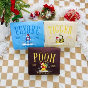 Winnie The Pooh Christmas Embroidered Sweatshirt