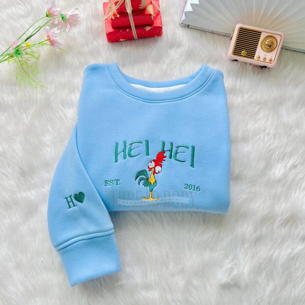 Pua and Hei Hei  (Moana 2) Embroidered Sweatshirt