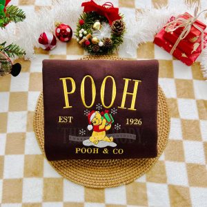 Winnie The Pooh Christmas Embroidered Sweatshirt