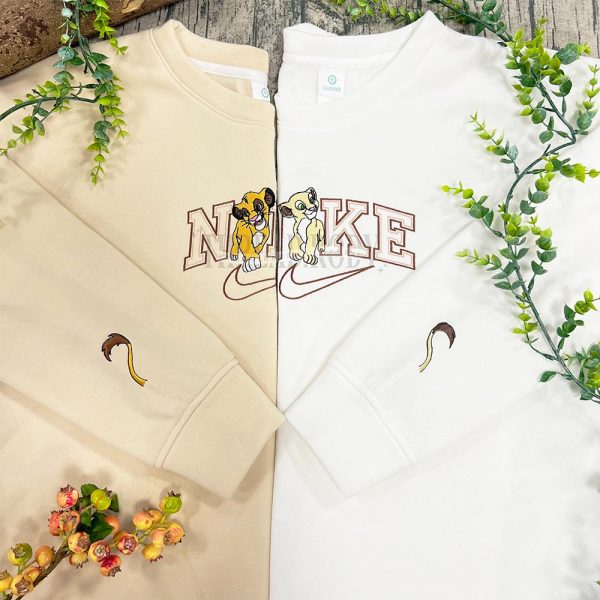 Simba and Nala- Embroidered Sweatshirt