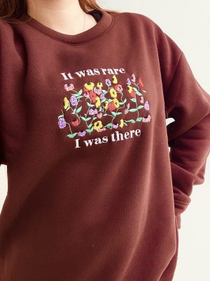 It Was Rare I Was There Taylor Embroidered Sweatshirt