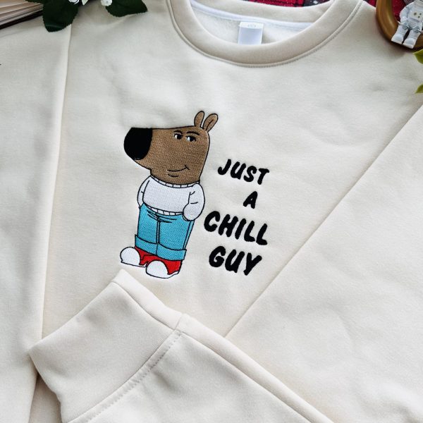 Just A Chill Guy Embroidered Sweatshirt