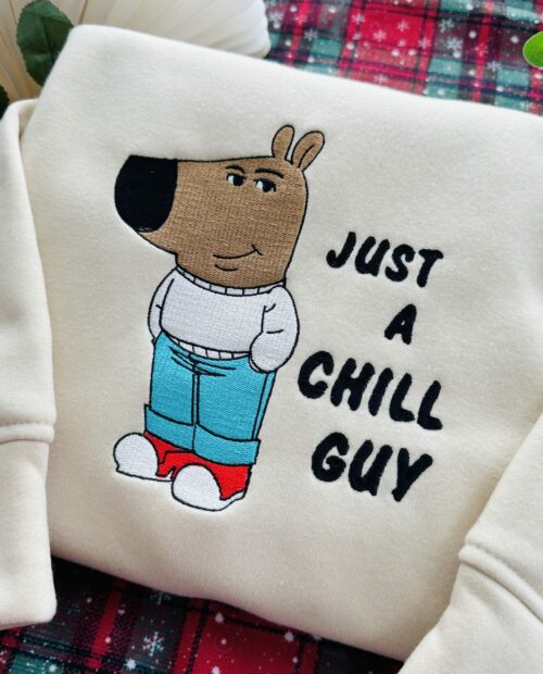 Just A Chill Guy Embroidered Sweatshirt