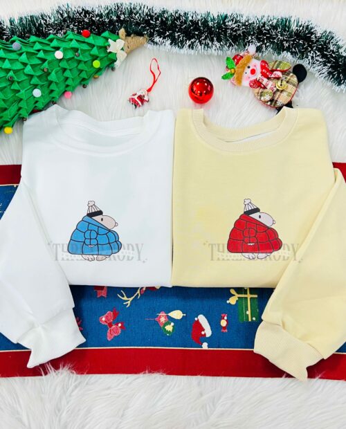 Snoopy Christmas Embroidered Sweatshirt