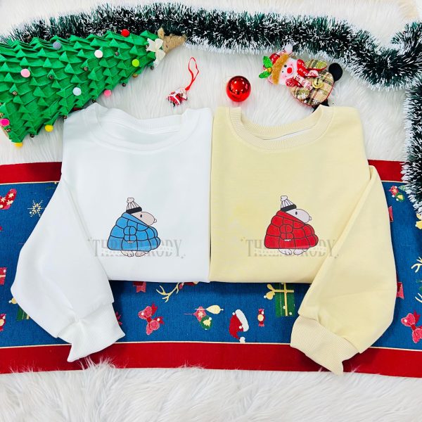 Snoopy Christmas Embroidered Sweatshirt