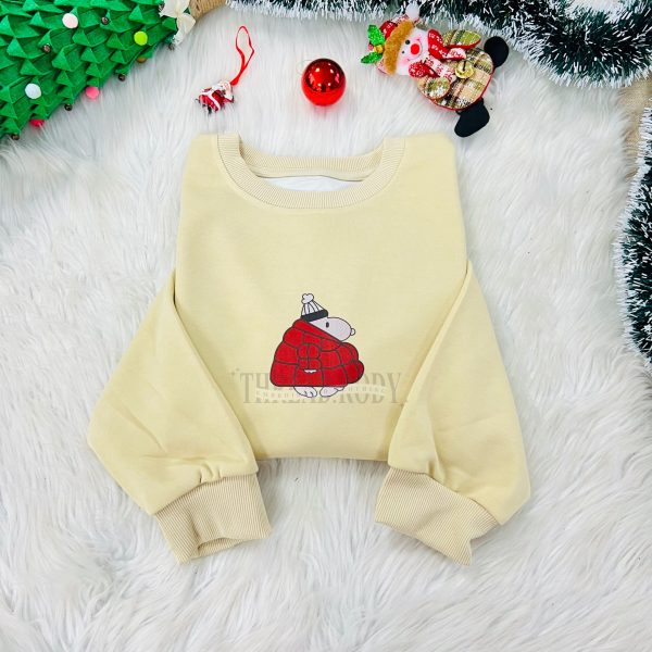 Snoopy Christmas Embroidered Sweatshirt