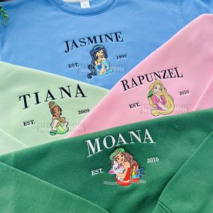 Disney Princess Version 2 Embroidered Sweatshirt