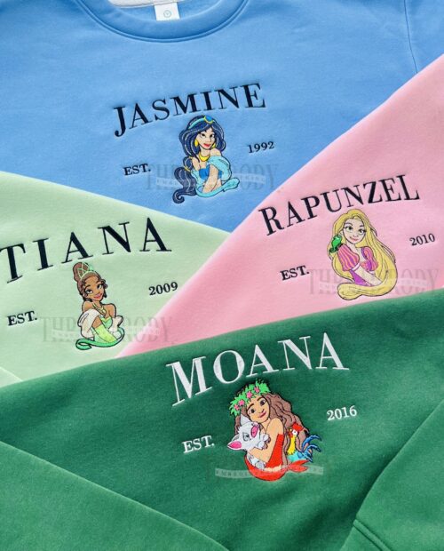Disney Princess Version 2 Embroidered Sweatshirt