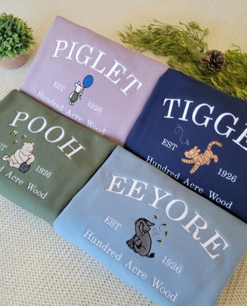 Classic Winnie The Pooh Embroidered Sweatshirt