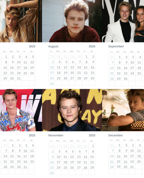 Rudy Pankow – Calendar 2025