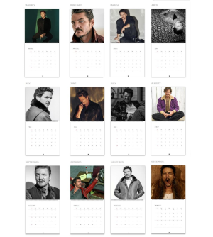 Pedro Pascal  – Calendar 2025