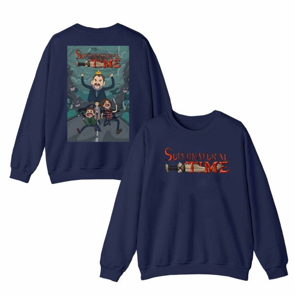 Supernatural x Adventure Time (2 side) Sweatshirt